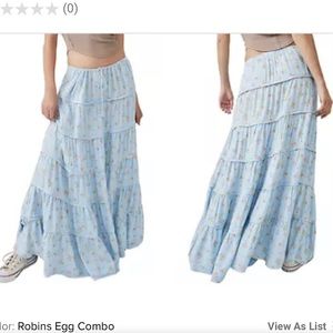 Free People Nova Tiered Maxi Skirt